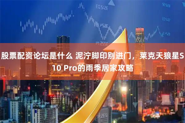 股票配资论坛是什么 泥泞脚印别进门，莱克天狼星S10 Pro的雨季居家攻略