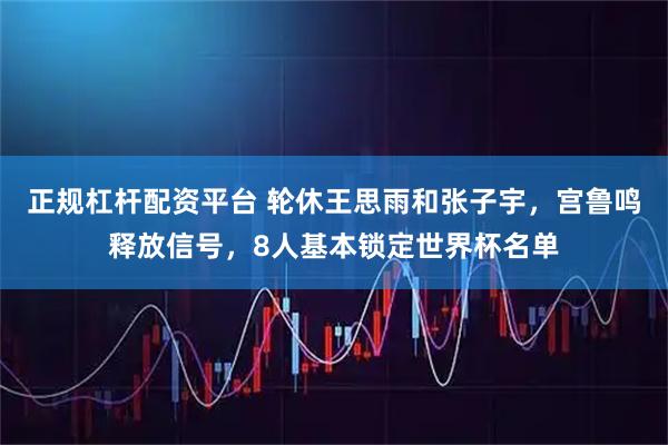 正规杠杆配资平台 轮休王思雨和张子宇，宫鲁鸣释放信号，8人基本锁定世界杯名单